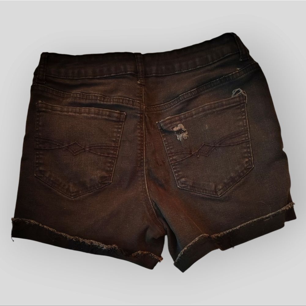 💕5/$18 Mudd FLX Stretch High Rise Denim Midi Shorts Sz. 11 - Picture 3 of 4